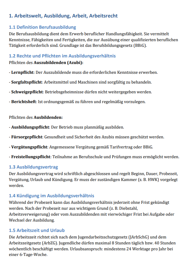 Prüfungsvorbereitung Wirtschaft & Soziales im Handwerk – Das Komplettpaket für Azubis