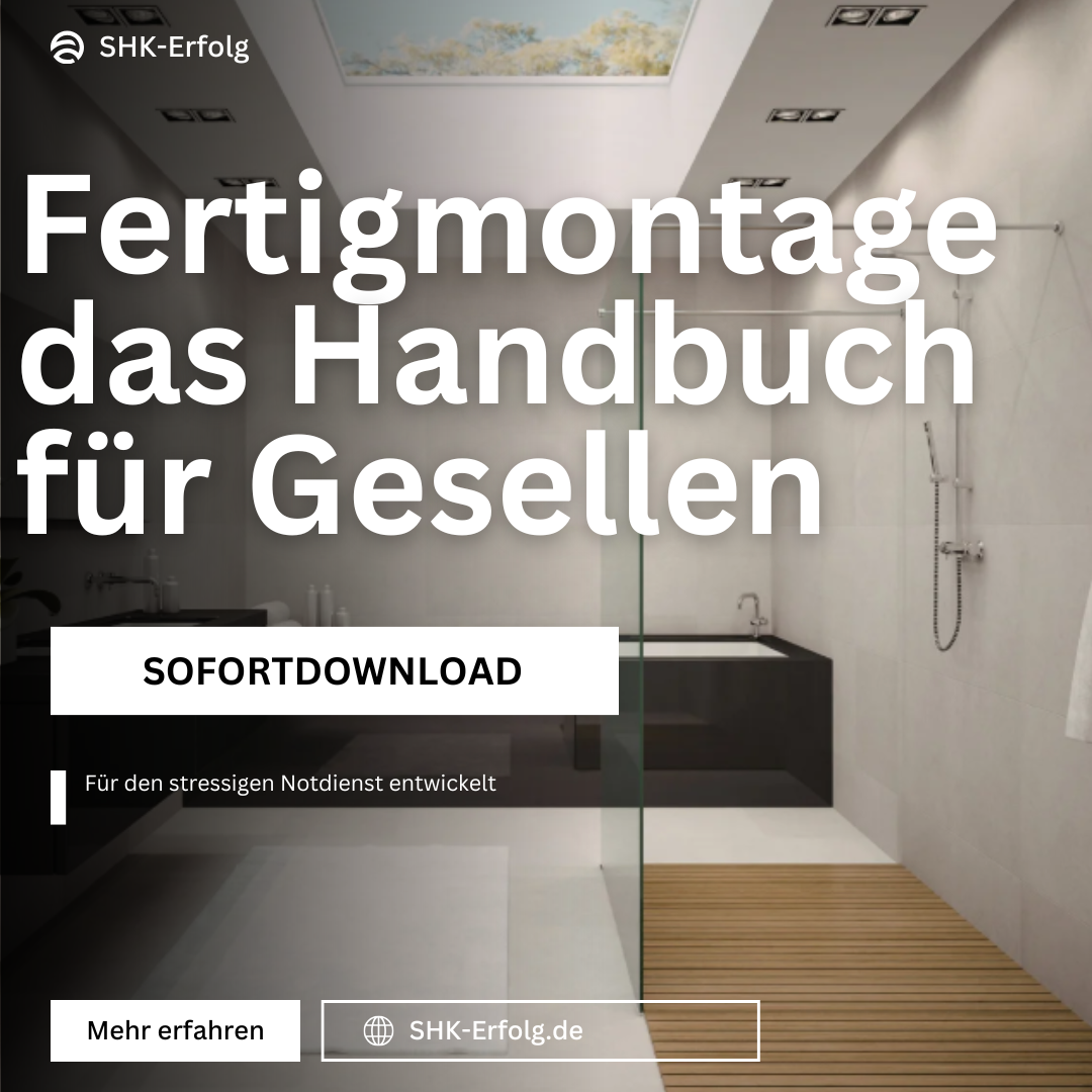 SHK Fertigmontage – das Handbuch als SOFORTDOWNLOAD