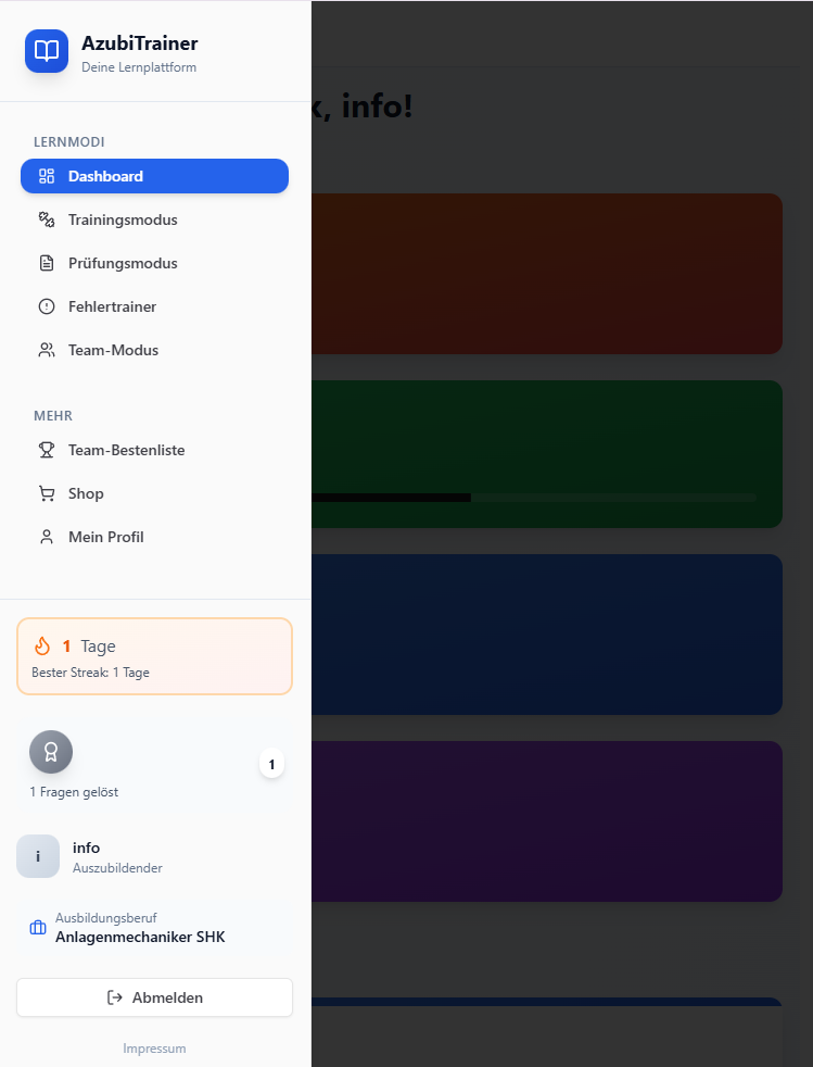 IuG Trainer – WebApp für deine IuG Prüfungsvorbereitung LAP Österreich