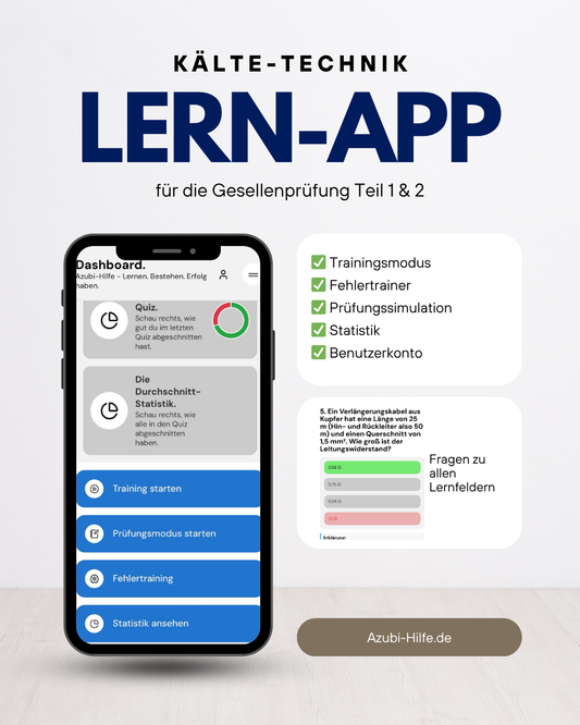 Kälte-Trainer App – Deine Lern-App für die Abschlussprüfung Kältetechnik