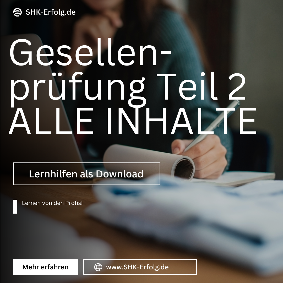 SHK Gesellenprüfung Teil 2 – Das Komplett-Lernpaket (25 Seiten PDF)
