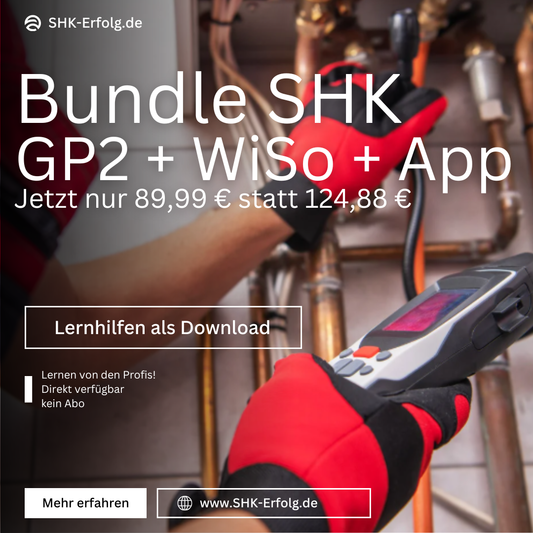 SHK-Prüfungs-Bundle – Gesellenprüfung Teil 2 + WiSo + Trainer-App
