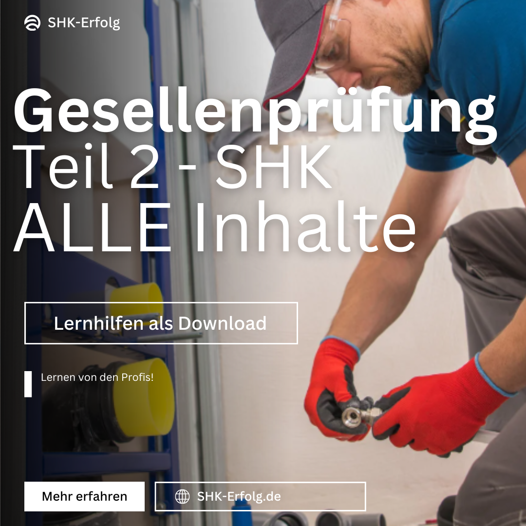SHK Gesellenprüfung Teil 2 – 2026 Das Komplett-Lernpaket (PDF+Prüfungsfragen)